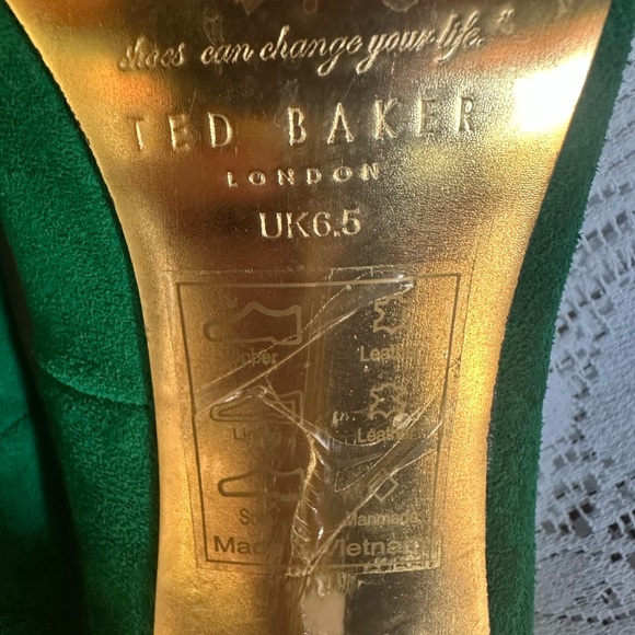 Ted Baker Green Stiletto Heels - Picture 7 of 11